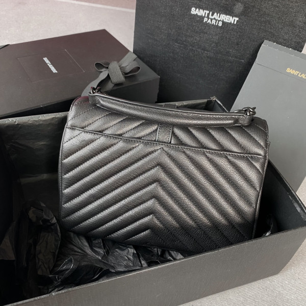 Y*L medium leather shoulder bag-24*17*6.5cm