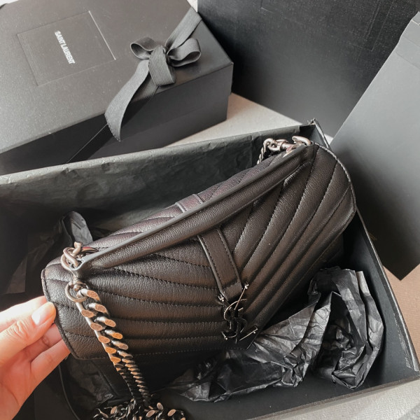 Y*L medium leather shoulder bag-24*17*6.5cm