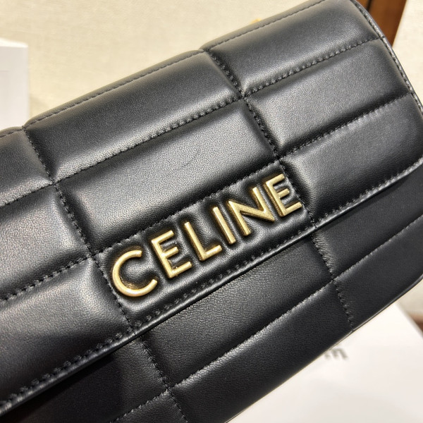 chain shoulder bag matelasse monoCh*0me celin*