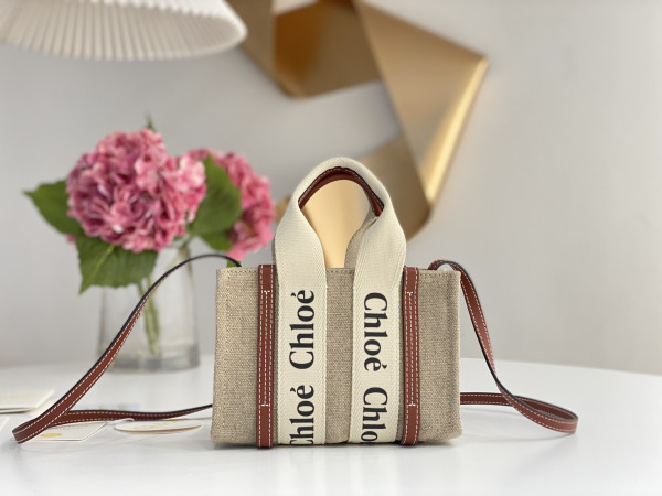 Chloe Mini Woody tote bag-20*14*6cm