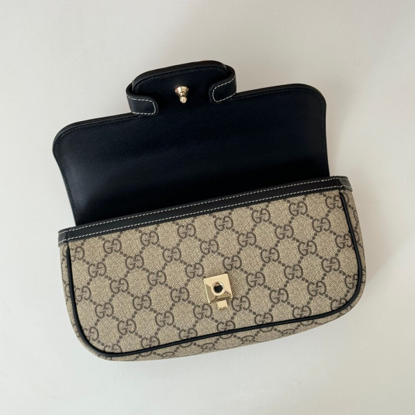 G*u*i horsebit 1955 soft small top handle bag-22.6*12.7*5.6cm
