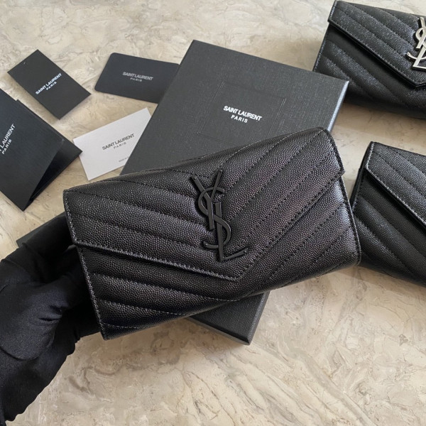 Y*L monogram large flap wallet