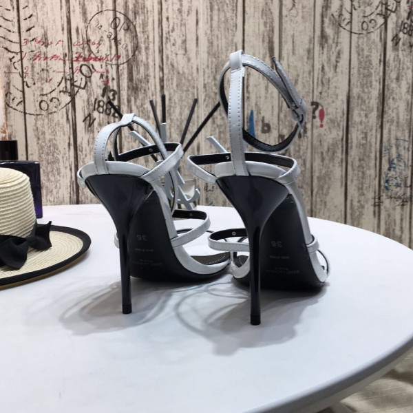Y*L cassandra platform sandals in patent leather